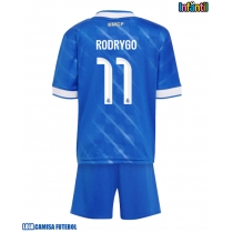 Camisa de Futebol Real Madrid Rodrygo Goes #11 Equipamento Alternativo Infantil 2025-26 Manga Curta (+ Calças curtas)